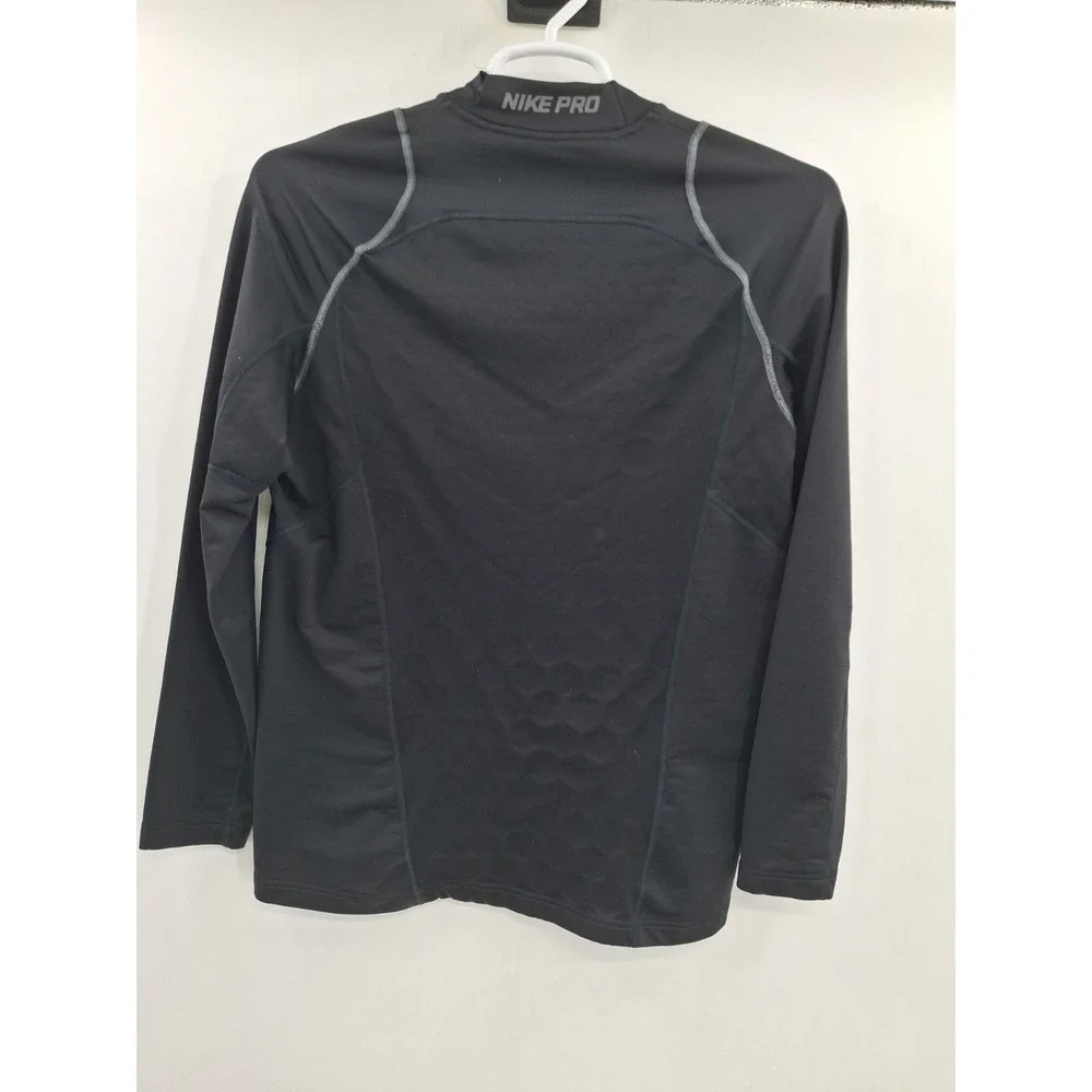 Nike Pro Hyperwarm Fitted Large Black Compression Shirt